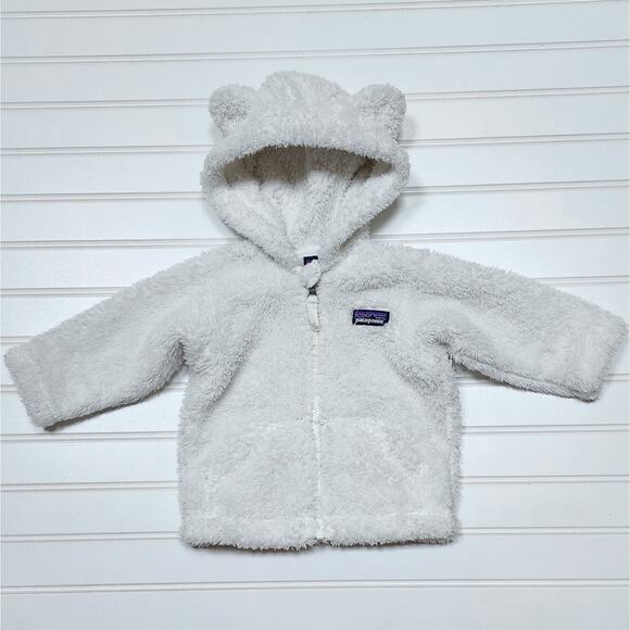 Patagonia Baby Furry Friends Fleece Hoodie Jacket - Picture 1 of 6